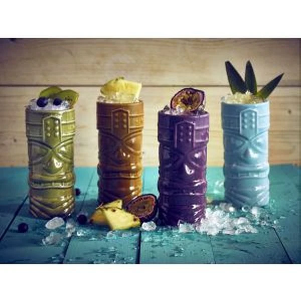 Blå Tiki-mugg 40 cl - Genware TKM400BL by Genware color Svart