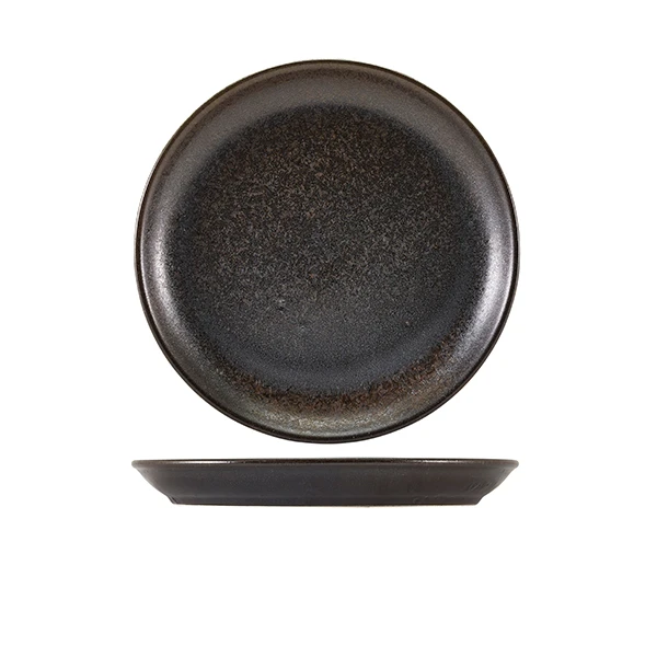 Cinder Svart Coupetallrik 24cm – Terra CP-PBK24 by Genware color Svart