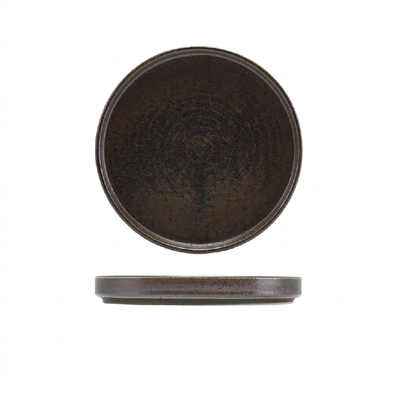 Cinder Svart Presentationstallrik låg 21cm - Terra LP-PBK18 by Genware color Svart