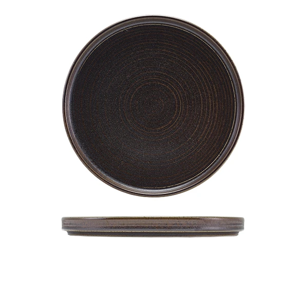 Cinder Svart Presentationstallrik låg 25cm - Terra LP-PBK25 by Genware color Svart