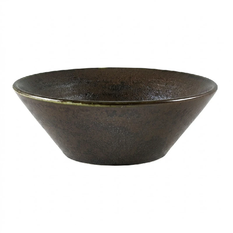 Cinder Svart Konisk skål 14 cm - Terra CN-PBK14 by Genware color Svart