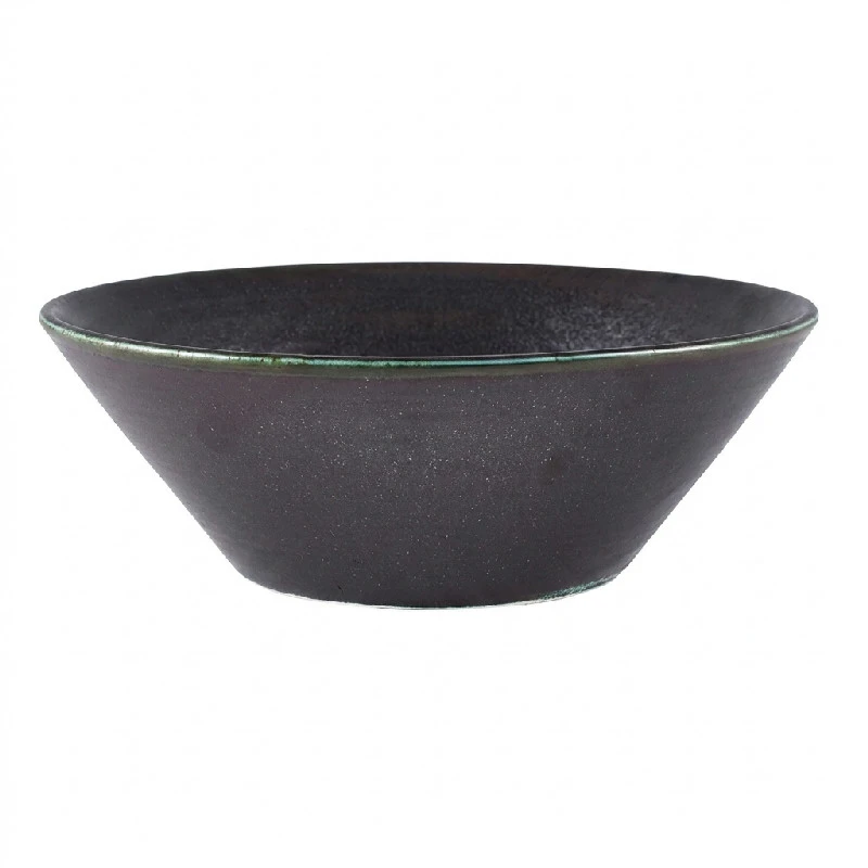 Cinder Svart Konisk skål 19,5 cm - Terra CN-PBK19 by Genware color Svart