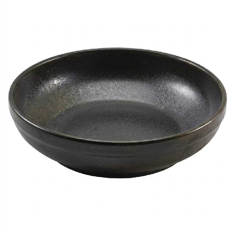 Cinder Svart Coupeskål 20cm - Terra CB-PBK20 by Genware color Svart