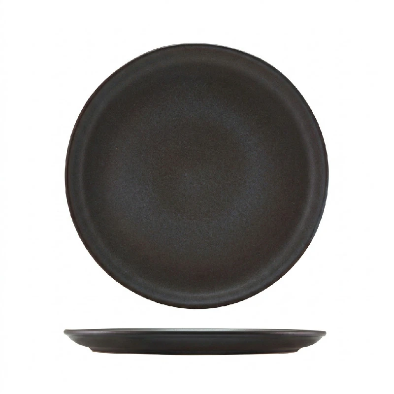Stengods Antigo Coupe Tallrik 19cm - Terra CP-AN19 by Genware color Svart