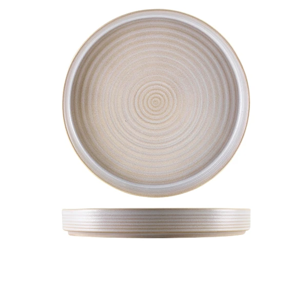 Stengods Antigo Barley Tallrik 26cm - Terra PR-ABR26 by Genware color Svart
