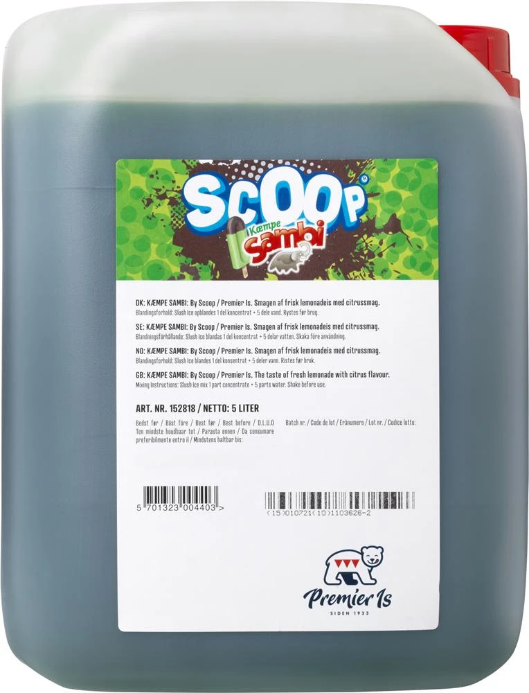 Scoop Slushice Kæmpe Sambi, 5L 307541 by SCOOP color Svart