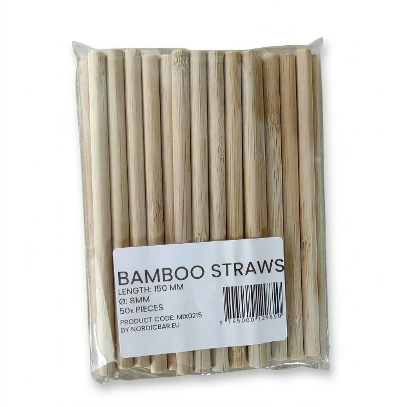 Bambusugrör 15 cm, 50 st. Mix0215 by Barlife color Svart