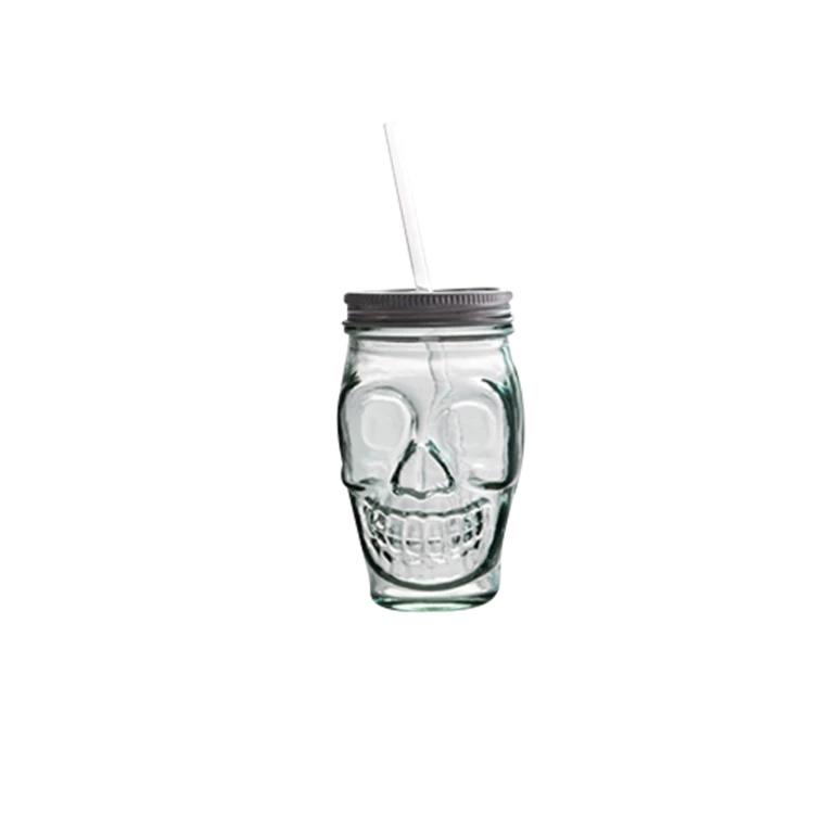 Cocktailglas 45 cl med lock Skull 96152301 by StemZero color Svart