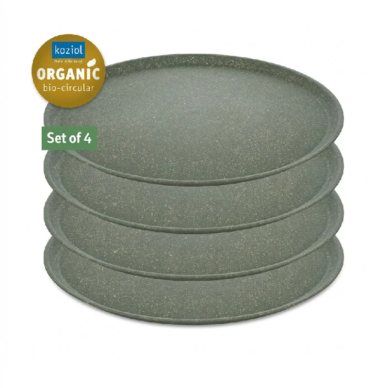 Koziol Connect Plate Ø25,5cm (4 st.) - Ash Grey 7101701 by Koziol color Svart