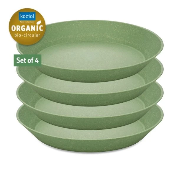 Koziol Connect Plate Ø24cm (4 st.) - Leaf Green 7143703 by Koziol color Svart