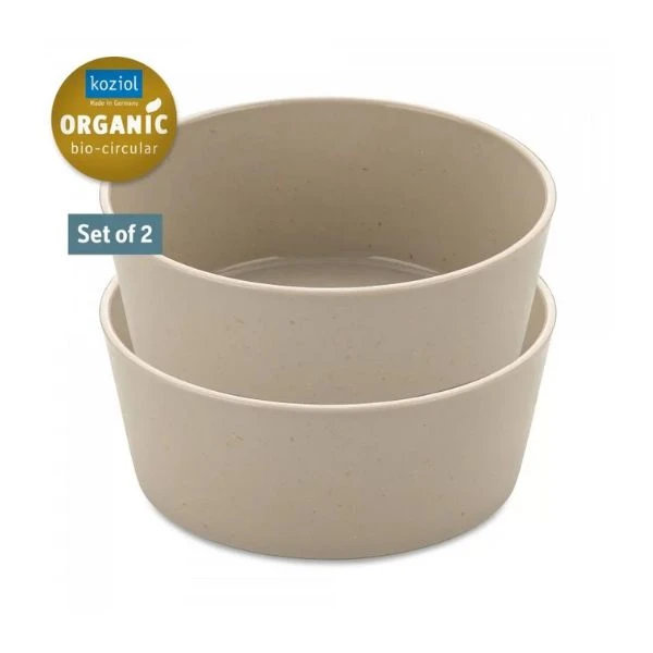Koziol Connect Bowl 890ml (2 st.) - Dessert Sand 7171700 by Koziol color Svart
