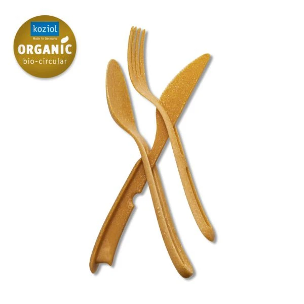 Klikk Bestick (Kniv, gaffel och matsked) - Wood 8003702 by Koziol color Svart