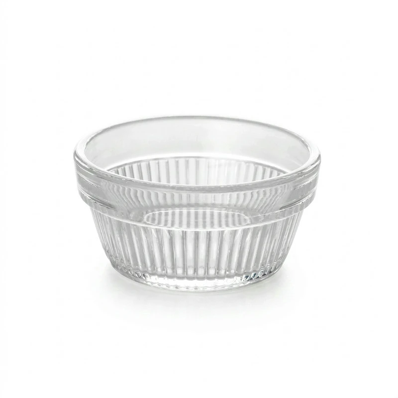 Portionsglas 125 ml räfflat - Polykarbonat 800213 by GLASS4EVER color Svart