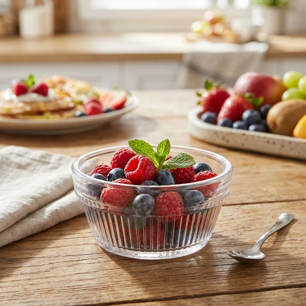 Portionsglas 125 ml räfflat - Polykarbonat 800213 by GLASS4EVER color Svart