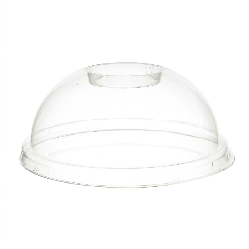 Plastlock Ø95 mm Kupol med Hål Biologiskt Nedbrytbart 100 st. ML105217-1 by Multiline color Svart