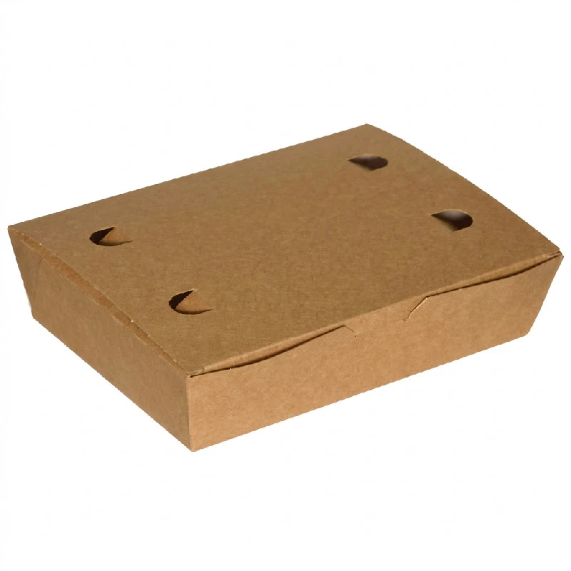 Korvkartong stor 200x140x50 mm brun/vit 100 st. ML126201 by Multiline color Svart