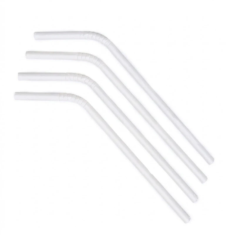 Papperssugrör Ø6x240 mm med Böj Bionedbrytbart Papper Vit ML124587 by BF10 color Svart