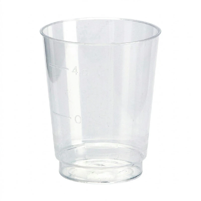 Snapsglas i plast 4 cl 50 st. 125807 by Multiline color Helder