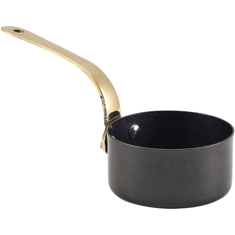 Mini svart vintagegryta 7 x 3,75 cm SMS7BKV by Genware color Svart
