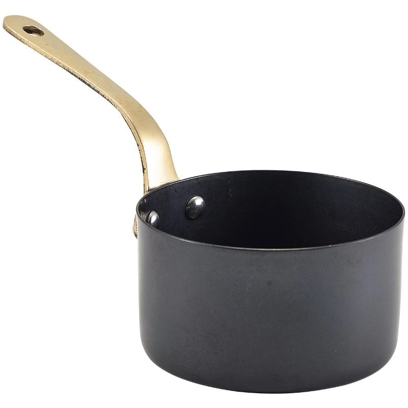 Svart vintage minigryta 9 x 5.25cm SMS9BKV by Genware color Svart