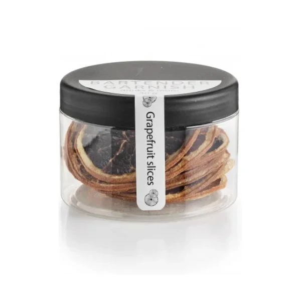 Torkad grapefrukt i skivor 40 g 8112-2005 by Bartender Garnish color Svart