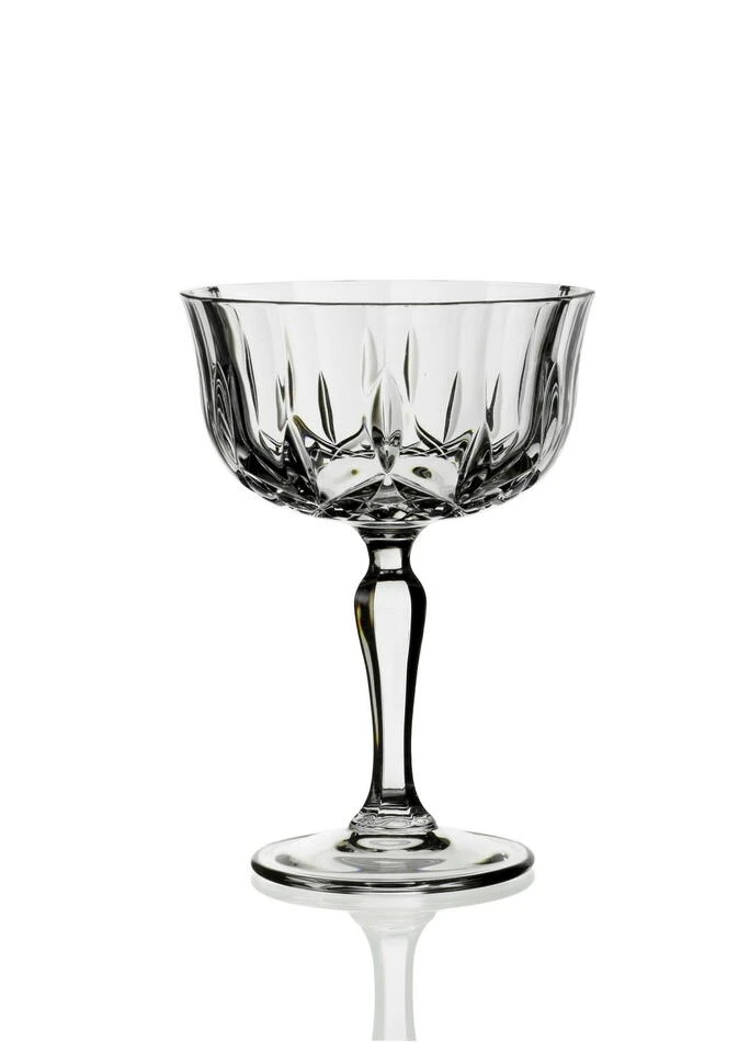 RCR Opera Champagne Coupe 24 cl 6 st. Glas0269 by RCR Glas color Svart