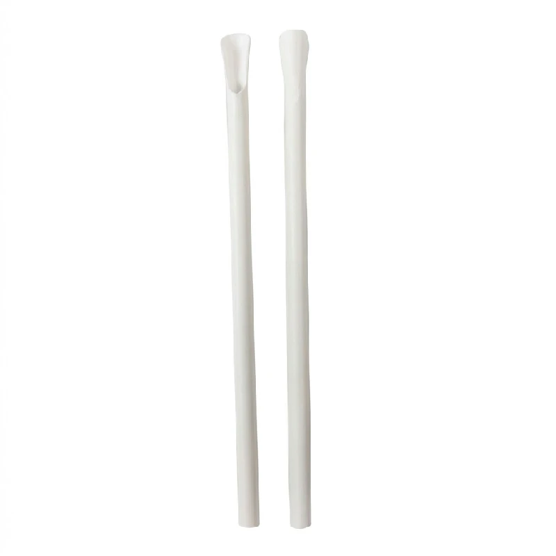 Sugrör med sked till slush ice, 8x210 mm 125 st. 126476-1 by Multiline color Svart