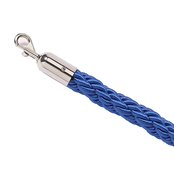 Avspärrningsrep, Blått flätat med klicklås 180 cm AF643 by Barlife color Svart