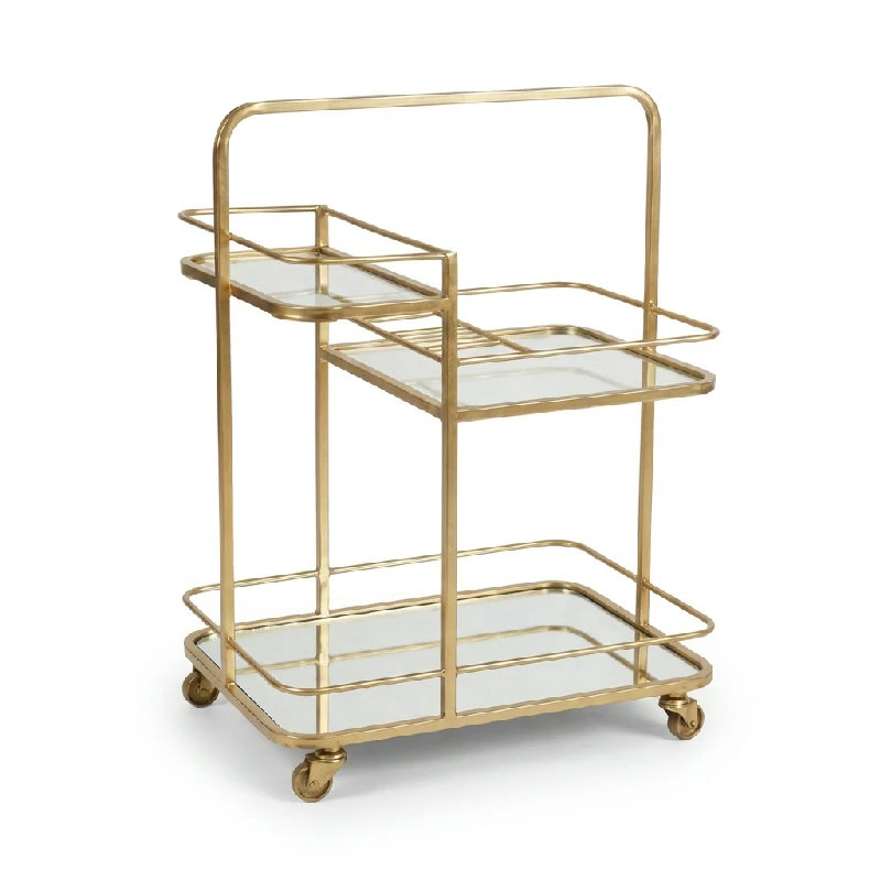 Trevånings Barvagn - Guldpläterad 3T-BRS-T by Culinary Concepts color Goud