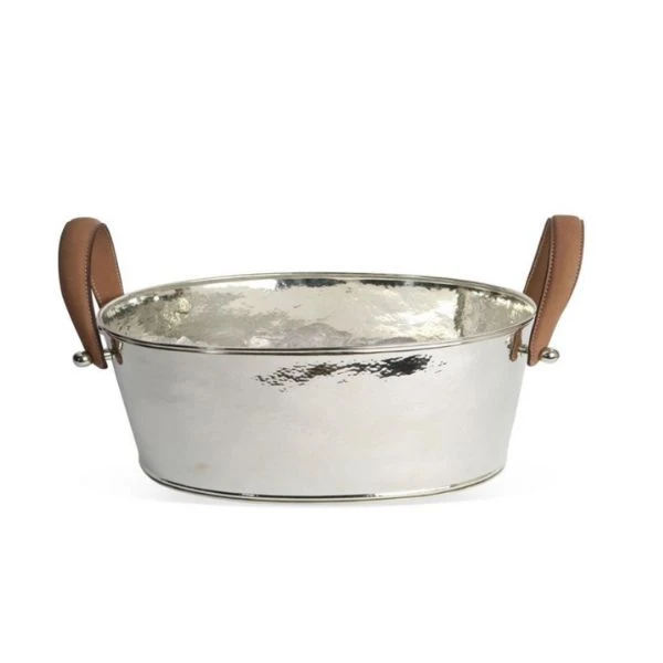 Champagnekylare med läderhandtag – hamrad finish 6118-CH by Culinary Concepts color Svart