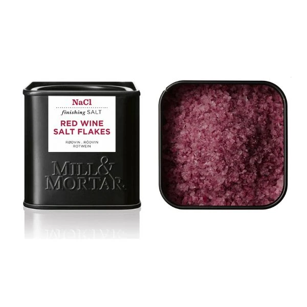 Rödvinssalt i flingor, 80 g, burk 19906MM by mill&morto color Svart