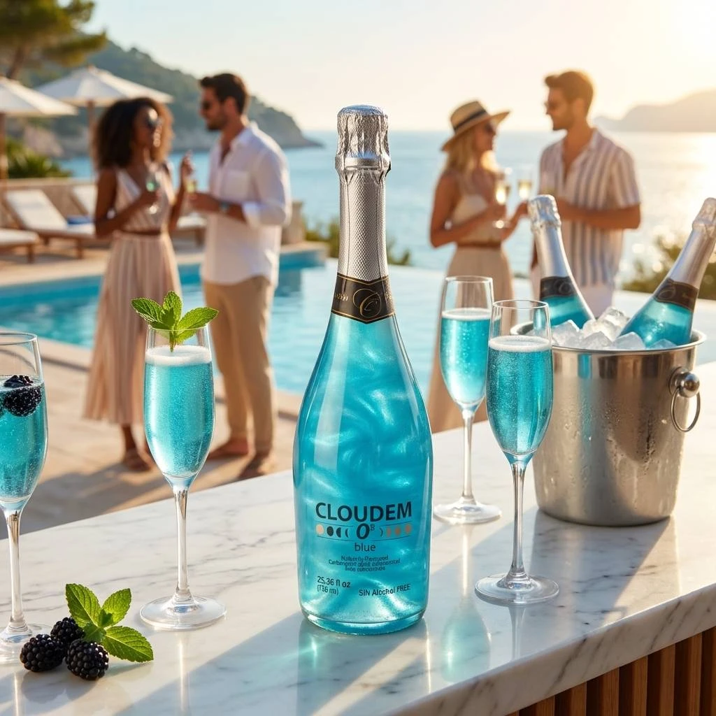 Cloudem Blue 75 cl - Alkoholfri 51150BC by Cloudem color Svart