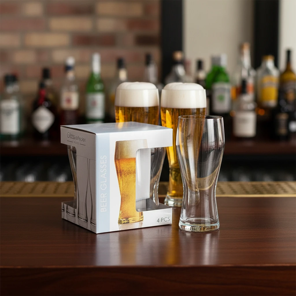 Ölglas 40 cl - 4 st 2017108 by Koop color Helder