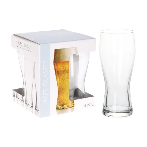 Ölglas 40 cl - 4 st 2017108 by Koop color Helder