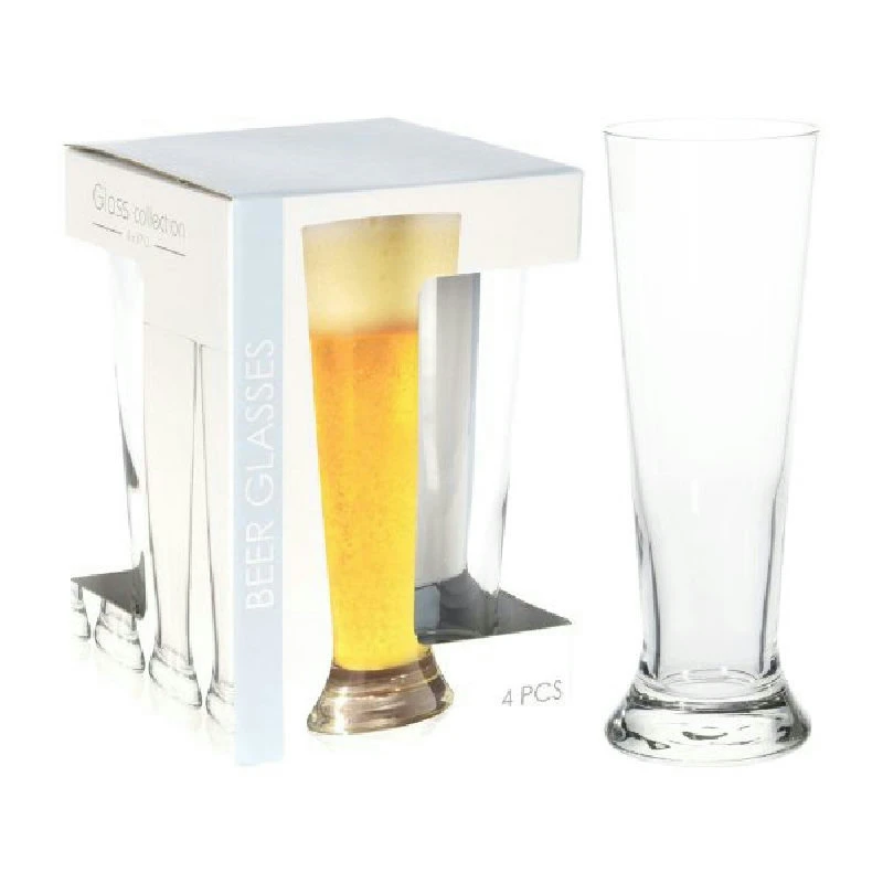 Ölglas 37 cl - 4 st 2017109 by Koop color Helder