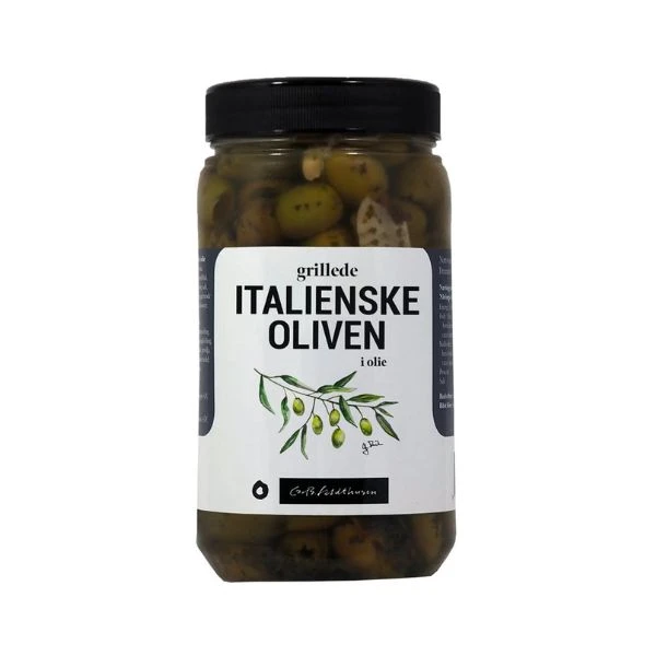 Grillade italienska oliver i olja Feldthusen 1,1KG 221169 by FELDTHUSEN color Svart