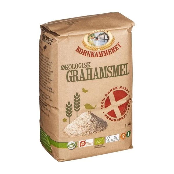 Grahamsmjöl Eko Kornkammeret 1 kg 88233 by Kornkammeret color Svart