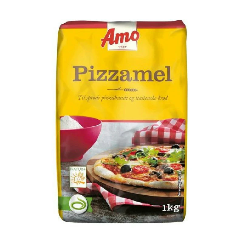 Vetemjöl Pizza Amo 1 kg 88214 by AMO color Svart