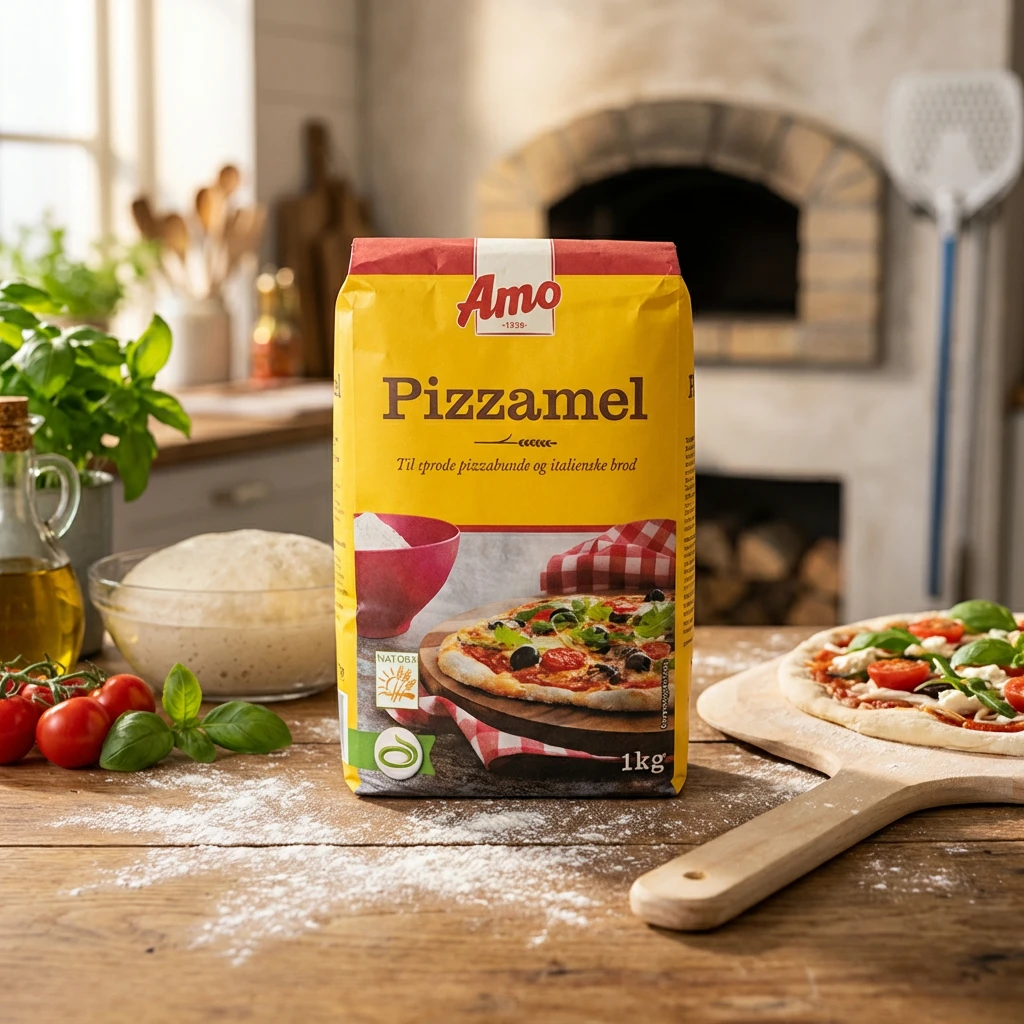 Vetemjöl Pizza Amo 1 kg 88214 by AMO color Svart