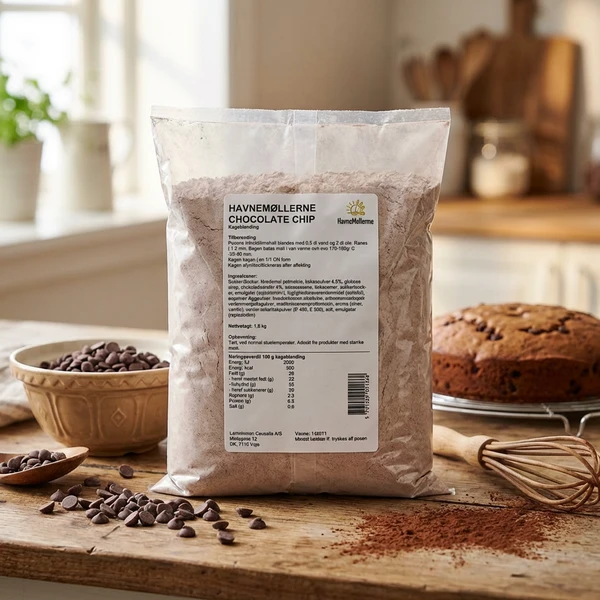 Melmix, chocolate chip chokladkaka Havnemøllerne 1,8 kg 131023 by Havnemøllerne color Svart