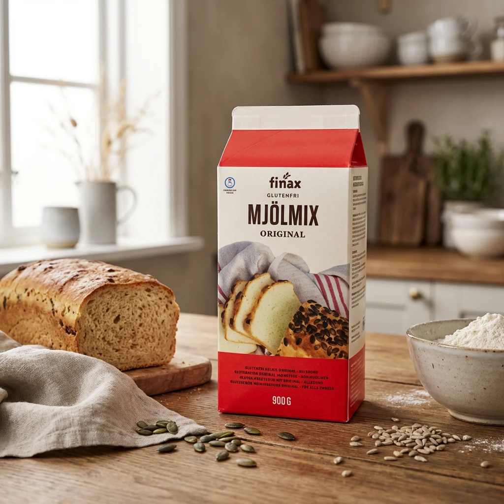 Mjölmix, glutenfri Finax 900G 237688 by FINAX color Svart