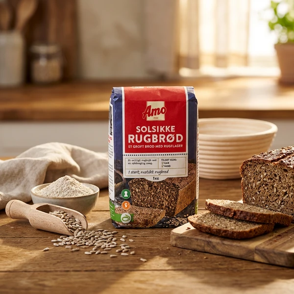 Rågbrödsblandning Solros Amo 1KG 130898 by AMO color Svart