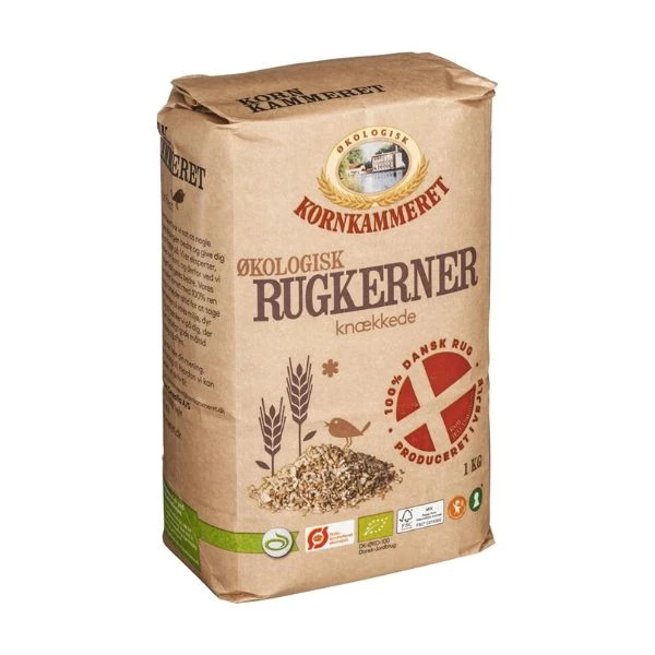 Krossade Rågkärnor Eko Kornkammeret 1 kg 130114 by Kornkammeret color Svart
