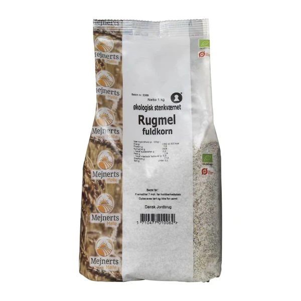 Rågmjöl Fullkorn Eko Mejnerts Mølle 1 kg 207067 by Mejnerts Mølle color Svart