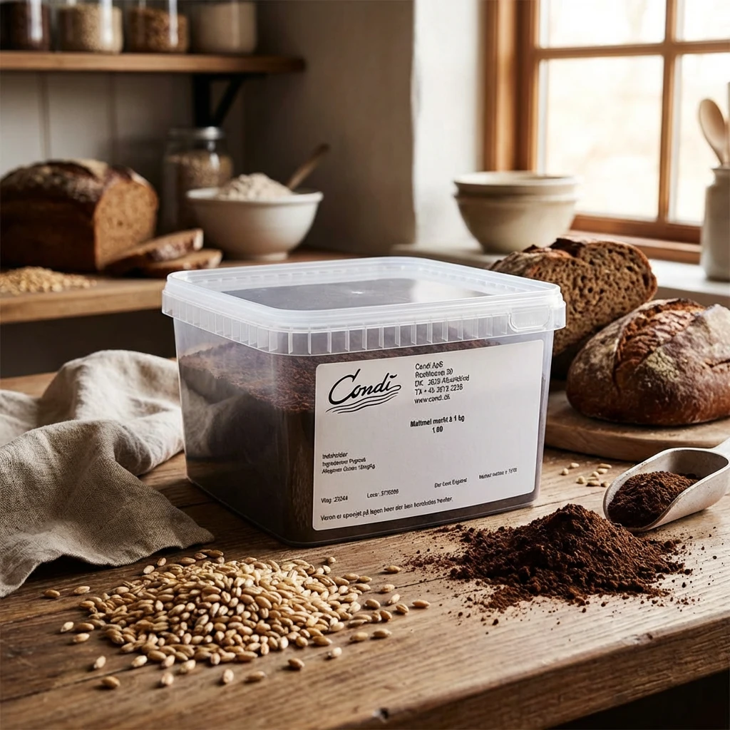 Condi Mörkt Kornmaltmjöl 1 kg 237711 by Condi color Svart