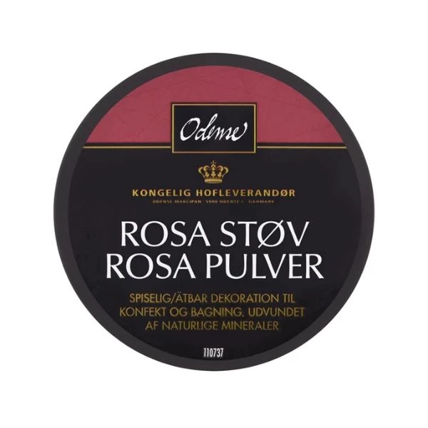Rosa ätbart pulver Odense Marcipan 5G 271329 by Odense Marcipan color Svart