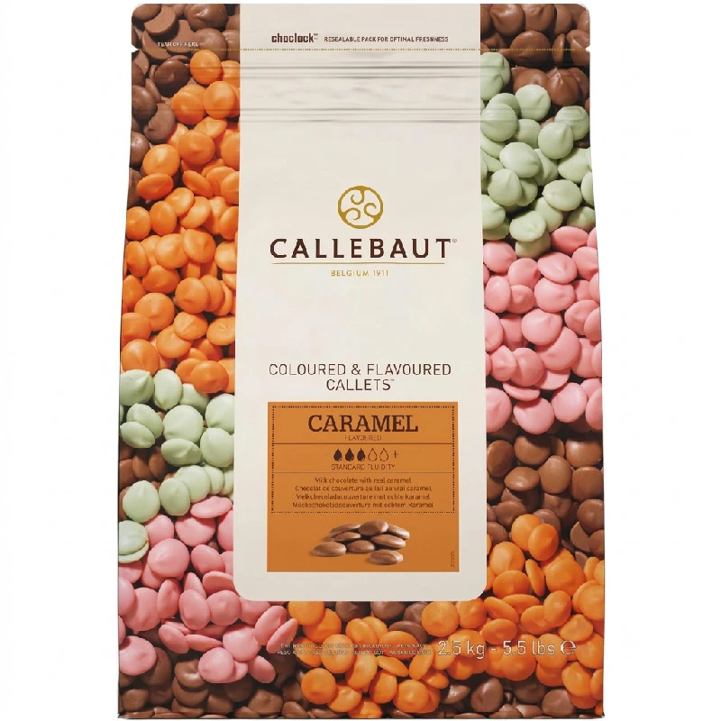 Överdrag Mjölk Knappar med Karamell Barry Callebaut 2,5 kg 254022 by Barry Callebaut color Svart