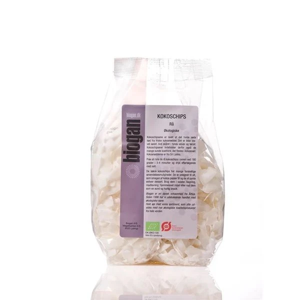Kokoschips Rå Eko Biogan 200g 127794 by BIOGAN color Svart