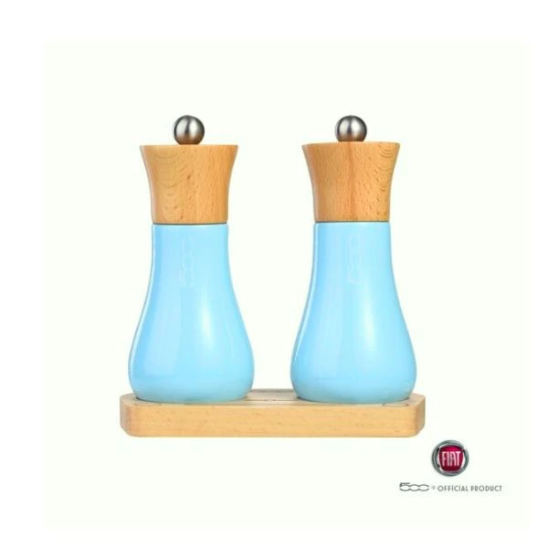Salt- och pepparset - Fiat 500 Blå 40650016 by Laguiole color Svart