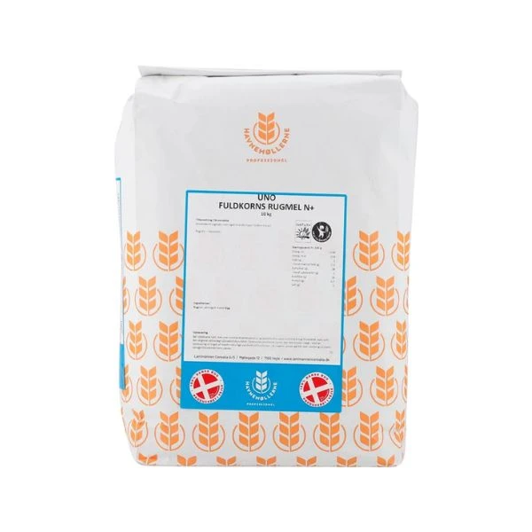 Rågmjöl Fullkorn Uno Natur+ Säck 10 kg 203050 by HAVNEMØL color Svart